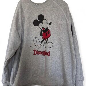 Gray Disneyland Mickey Mouse Disneyland Sweatshirt